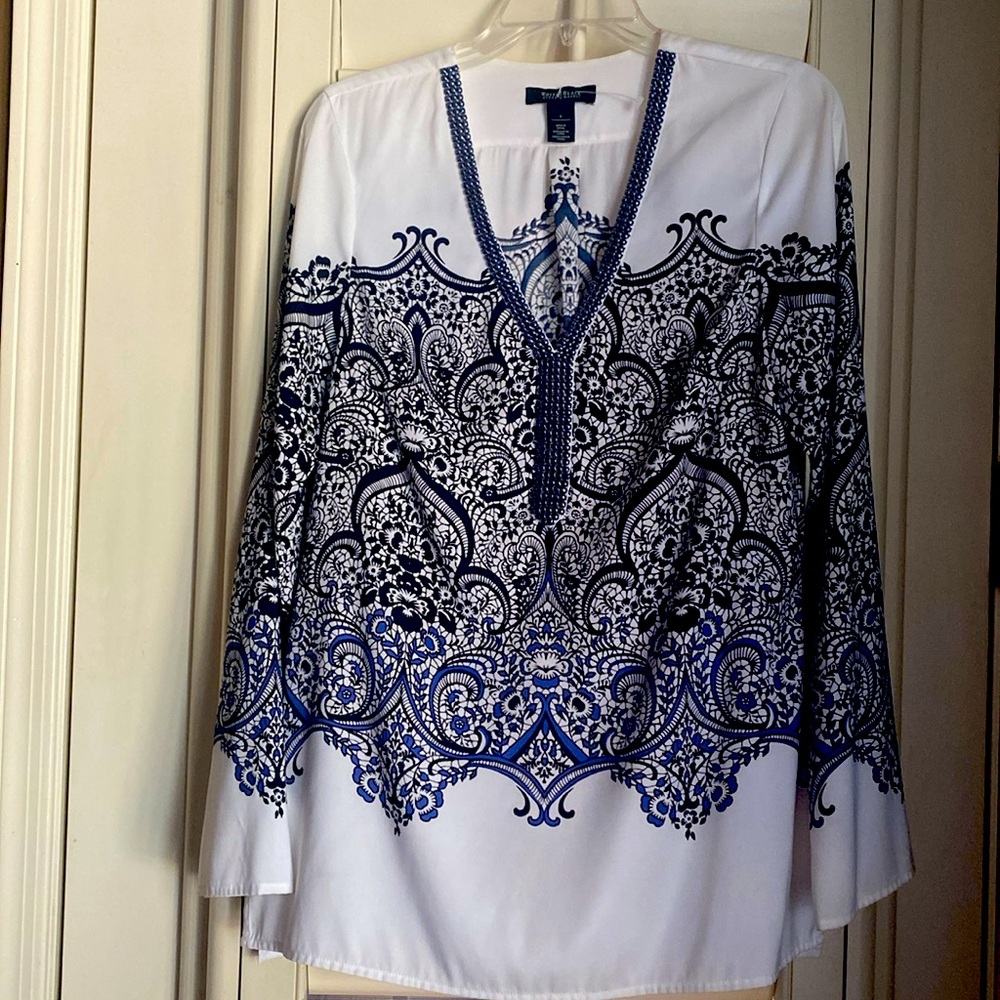 White Black House Market Blouse Size: 8